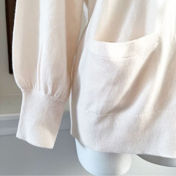 Lauren Ralph Lauren Cashmere Sweater, Winter Cream, NWT, Size M - Picture 5 of 8